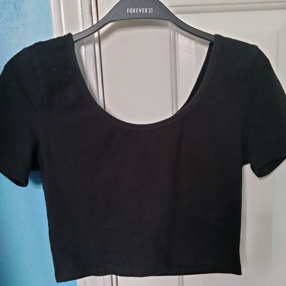 Forever 21 Black Crop Top